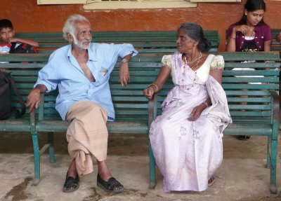 Couple on platform