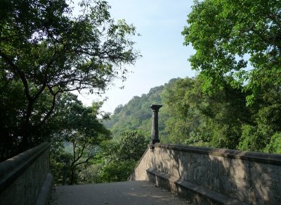 Part of the route up to cave temples