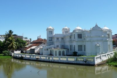 Mosque on riverbank