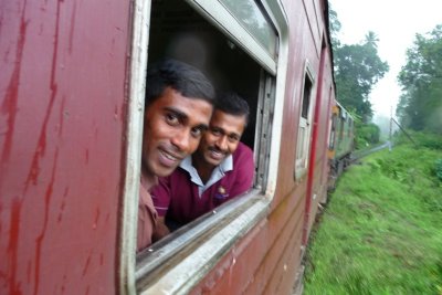 Friendly faces; between Colombo and Kandy