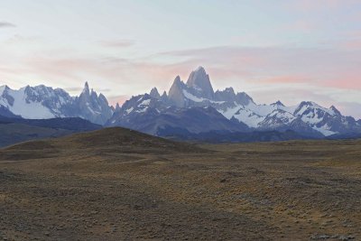 Sunset, Mount Fitz Roy(3405m) & Torre(3102m)-010512-Los Glaciares Natl Park, El Chalten, Argentina-#2309.jpg