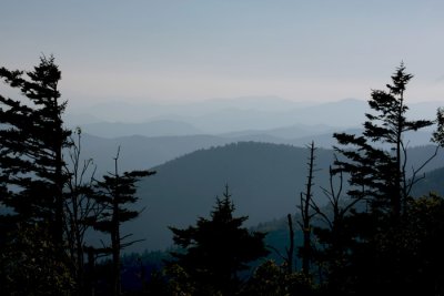 Clingman's Dome at Sunset. 