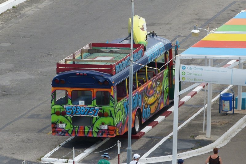 The local Banana Tour Bus