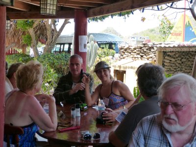 Rita, Jack, Pamela and John at the restaurant