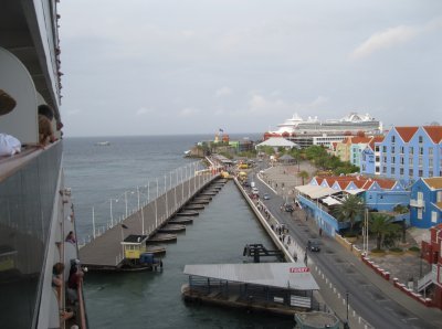 Coming into the port of Willemstad, Curacao