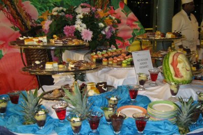 The Pool party - fabulous desserts offered!