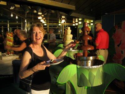 You got it - the chocolate fountain!
