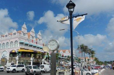 Downtown Oranjestad, by the pier