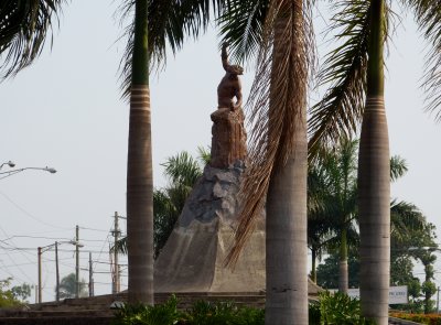 The monument is a of a man who is chiseling himself out of stone - pretty cool!