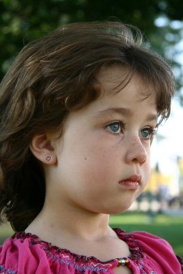 Young child in park