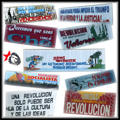 Conjunto letreros  -  Collection of Cuban signs