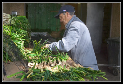 Los abuelos cocineros de calots  -  Elder cooking onions