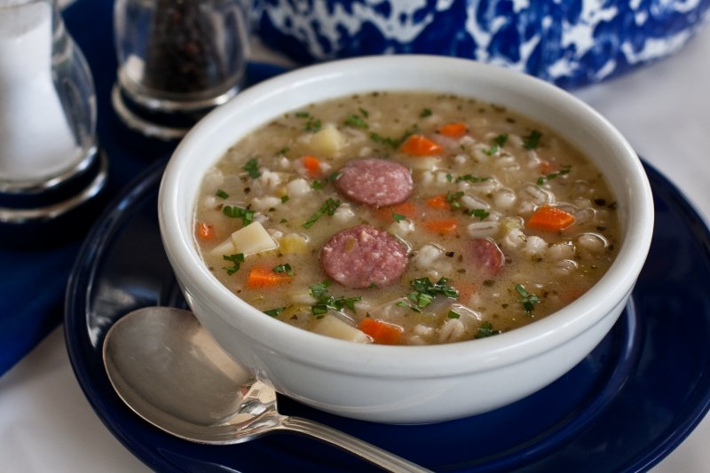 German Barley Soup (Graupensuppe)