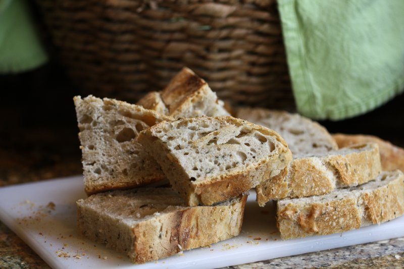 Rosemary-Lemon No-Knead Bread