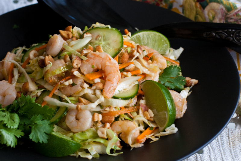 Asian Shrimp and Cabbage Salad