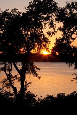 Sunset over White Rock Lake