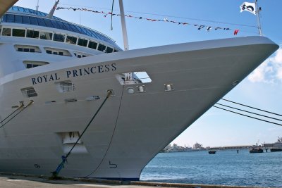 Royal Princess Docked in Papeete