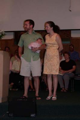 The Baby Dedication at Riverview Baptist Church