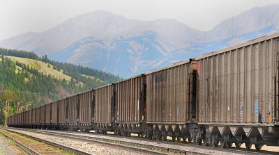 Train en marche à Jasper 2