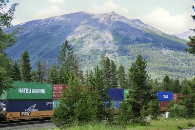 Train en marche à Jasper