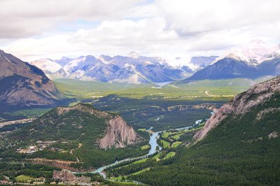 Paysage de Banff vue de la Gondola 1