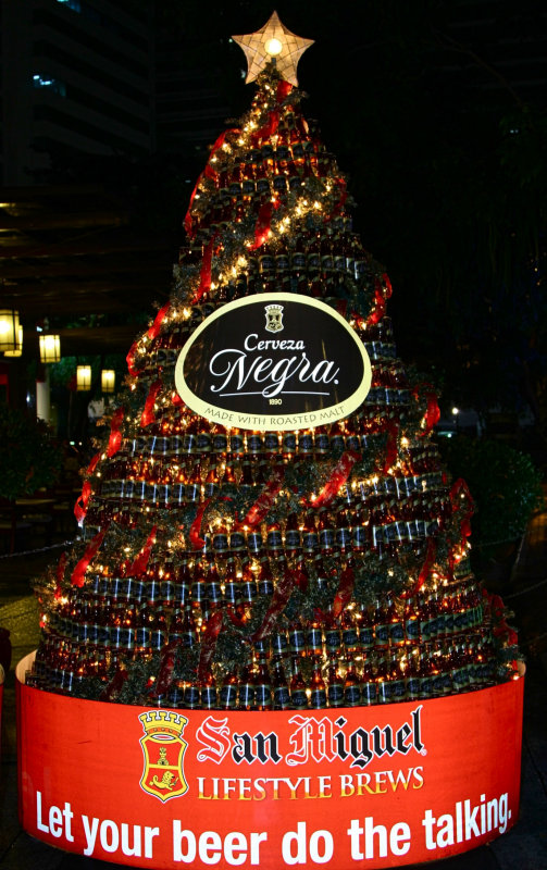 Christmas Tree made of San Miguel Beer Bottles.jpg