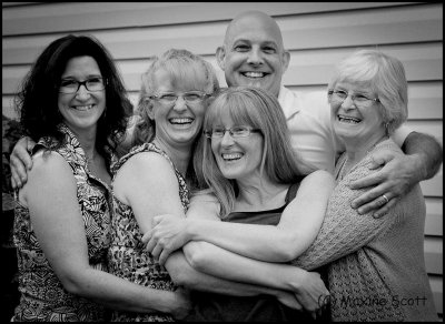 Brother and Family BW.jpg