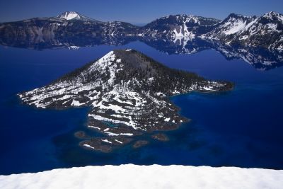wizard's hat, crater lake