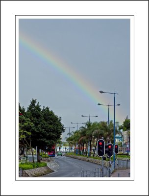 a rainbow on my way home