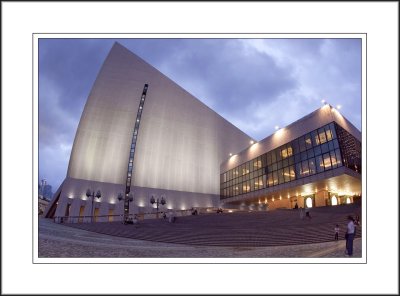 Cultural Centre on an overcast day