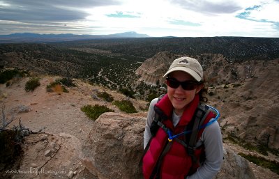 Tent Rocks at the end of slot canyon