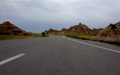 badlands-Our first view upon entering the park