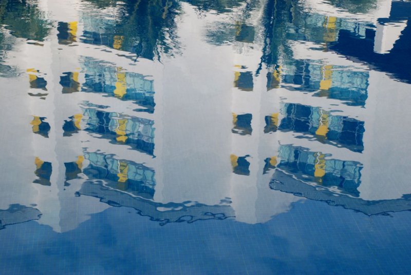 Mayan Palace Pool Reflection