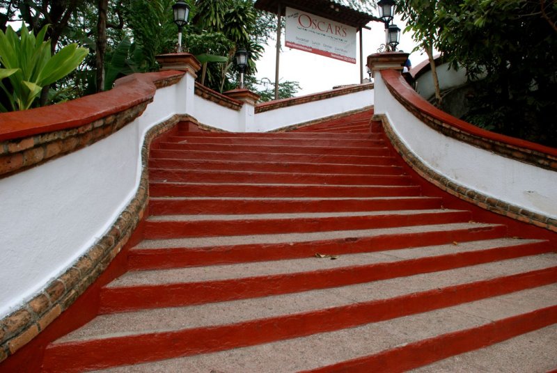 Isla Rio Cuale bridge stairs