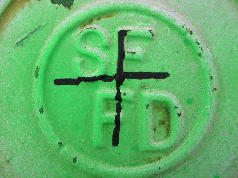Green SF fire hydrant