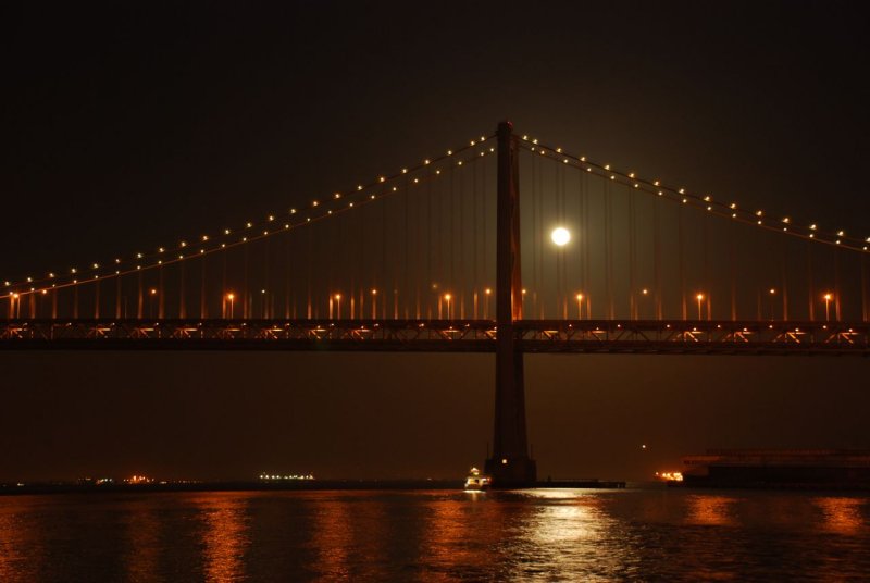 Super Moon Bay Bridge