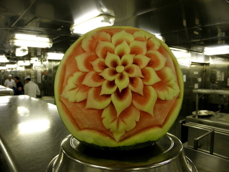 Westerdam fruit carving