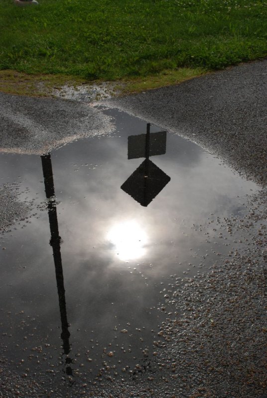 Sitka street reflection