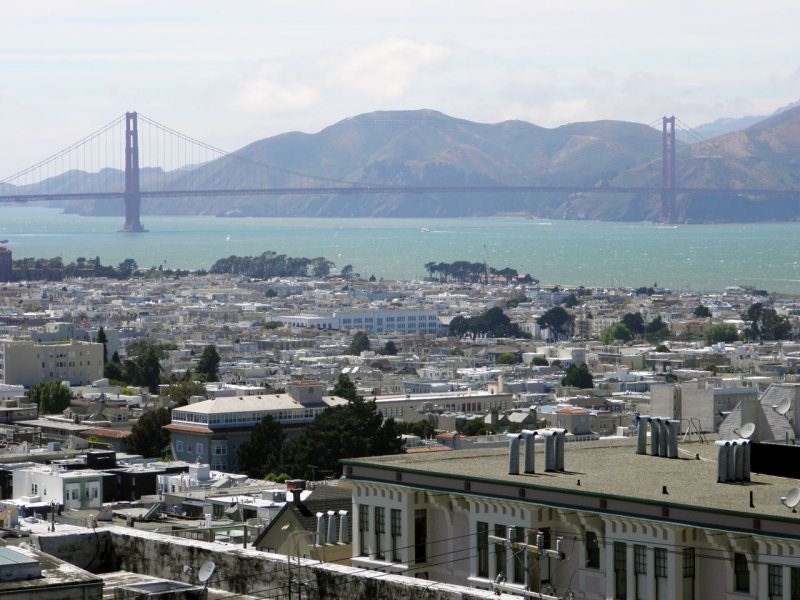 The Marina District and Golden Gate Bridge