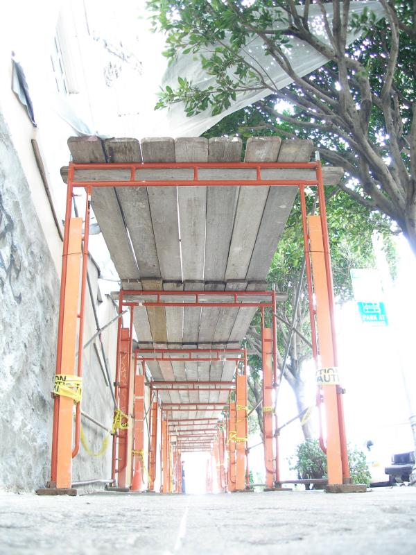 Scaffolding on Jones Street