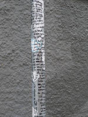 Writing on the pole
