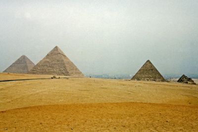 Of the Eleven Pyramids at Giza, Three Mark the Burial Grounds of Pharohs.