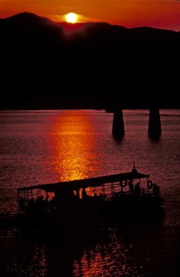 Sunset North Han River, S. Korea 1973