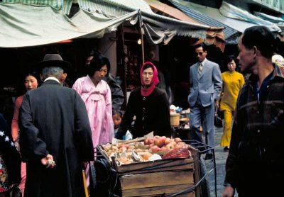 Market Scene, Chunchon, S. Korea 1973