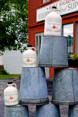 Maple Syrup Display Johnson, VT