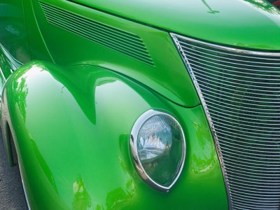 Green Ford Coupe Fender