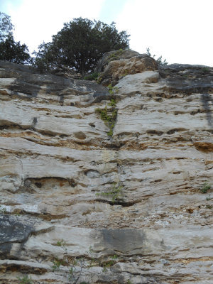 Cliffs along the trail