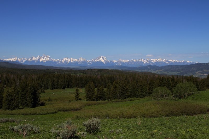 The Tetons from Togwotee Pass