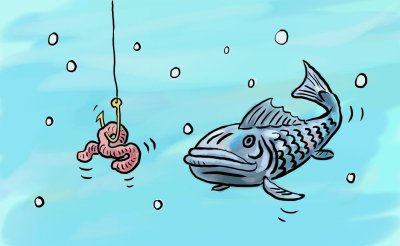 Fish and worm - 2