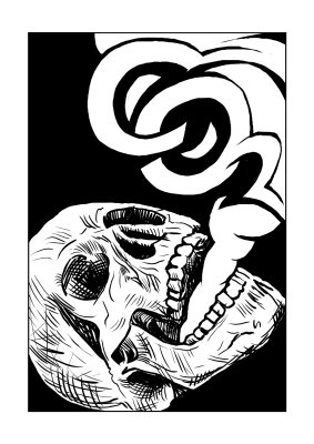 Mouth breathing skull